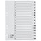 5 Star Index Dividers, 1-15, Mylar Tabs, A4, White