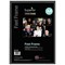 5 Star Black Photo Frame - Back Loading - Clear Front - A4