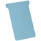 Nobo T-Cards 160gsm Tab Top 15mm W124x Bottom W112x Full H180mm Size 4 Light Blue Ref 2004006 [Pack 100]