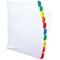 Elba Subject Dividers, 1-10, Multicoloured Tabs, A4, White