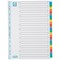 Oxford Reinforced Board Index Dividers, A-Z, Multicolour Tabs, A4, White