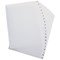Elba Plastic Index Dividers, A-Z, A4, White