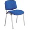 Trexus Stacking Chair / Chrome Frame / Blue