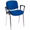 Trexus Stacking Chair / Chrome Frame / Blue