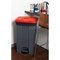 EcoStep Bin / 90 Litre / Grey With Red Lid