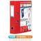 Elba A4 Lever Arch Files / Clear PVC Cover / Red / Pack of 10