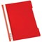 Durable A4 Clear View Folders, Extra Wide, Red, Pack of 50