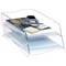 CEP Ellypse Letter Tray for Stacking or Staggering - Crystal