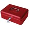 Cash Box with Simple Latch and 2 Keys plus Removable Coin Tray 250mm Red