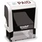 Trodat Office Printy Self-inking Stamp, "Paid", Reinkable, Red & Blue