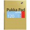 Pukka Pad Vellum Wirebound Notebook, A4, Ruled & Perforated, Margin, 120 Pages, Pack of 3