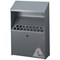 Durable Ash Bin Wall-mounted Capacity of 4 Litres 310x107x450mm Silver