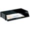 5 Star Wide Entry Stackable Letter Tray, High-impact Polystyrene, Black