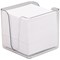 5 Star Transparent Noteholder Cube with Approx 750 White Sheets - 90x90mm