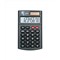 5 Star Handheld Calculator, 8 Digit Display, 3 Key, Solar & Battery Power, Black