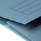 5 Star A4 Document Wallets Half Flap, 285gsm, Blue, Pack of 50