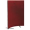 Trexus 800 Curved Screen Free-standing with Stabilising Feet W800xH1500mm Burgundy