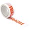 5 Star Printed Tape "Fragile" Polypropylene, 48mmx66m, Red on White, Pack of 6