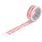 5 Star Printed Tape "Contents Checked" Polypropylene, 48mmx66m, Red on White, Pack of 6