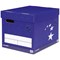 5 Star Superstrong Archive Storage Boxes, Foolscap, Blue, Pack of 10