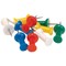 5 Star Push Pins, Assorted Opaque Colours, Pack of 20