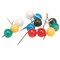 5 Star Map Pins, 5mm Head, Assorted Colours, Pack of 100