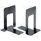 5 Star Heavy Duty Metal Bookends, 185mm, Black, Pack of 2