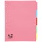 5 Star Subject Dividers, Extra Wide, 5-Part, A4, Assorted, Pack of 10