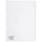 5 Star Subject Dividers, 10-Part, A4, White, Pack of 10