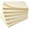 5 Star Eco Recycled Sticky Notes, 76x127mm, Yellow, Pack of 12 x 100 Notes