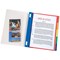 5 Star A4 5-Part File, Coloured Tabs, Blue/Clear
