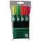 5 Star Eco Drywipe Markers / Chisel Tip / Red / Pack of 10