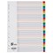 5 Star Elite Plastic Index Dividers / 1-31 / Multicoloured Tabs / A4 / White