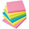 5 Star Extra Sticky Notes, 76x76mm, Assorted Neon, Pack of 6 x 90 Notes