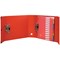 Arianex A4 Lever Arch File, Double Capacity 2 x 50mm Spines, Red