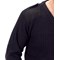 Beeswift Acrylic Mod V-Neck Sweater, Black, Medium