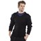Beeswift Acrylic Mod V-Neck Sweater, Black, XL