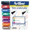 Artline 2-in-1 Whiteboard Marker, Bullet/Chisel Tip, Assorted, Pack of 8
