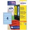 Avery L7171A-20 Laser Filing Labels for Lever Arch File, 4 per Sheet, 200x60mm, Assorted, 80 Labels