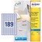 Avery J8658-25 Inkjet Labels, 189 Per Sheet, 25.4x10mm, White, 4725 Labels