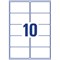 Avery J8173-100 Inkjet Labels, 10 Per Sheet, 99.1x57.0mm, White, 1000 Labels