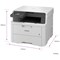 Brother DCP-L3520CDW A4 Wireless 3-In-1 Colour Laser Printer, White