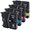 Brother LC985VALBP Inkjet Cartridge Value Pack - Black, Cyan, Magenta and Yellow (4 Cartridges)