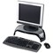 Fellowes Smart Suites Monitor Stand, Adjustable Height, Black and Silver