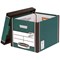Bankers Box Premium Presto Tall Storage Box, Green, Pack of 5