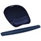 Fellowes Memory Foam Mouse Mat, With Wrist Rest, Blue