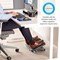 Fellowes Energizer Footrest, Black with Reflexology Mapping