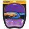 Fellowes Crystal Gel Mouse Mat, With Wrist Rest, Purple