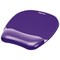 Fellowes Crystal Gel Mouse Mat, With Wrist Rest, Purple