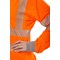 Beeswift Hiviz Executive Long Sleeve Polo Shirt, Orange, 4XL